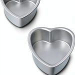 Kefyixc Heart Cake Pans Nonstick Aluminum Baking Set-0