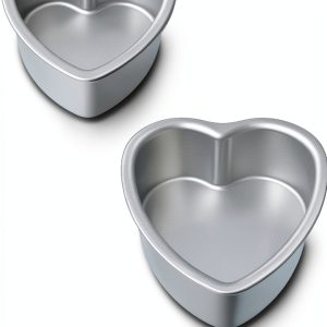 Kefyixc Heart Cake Pans Nonstick Aluminum Baking Set-0