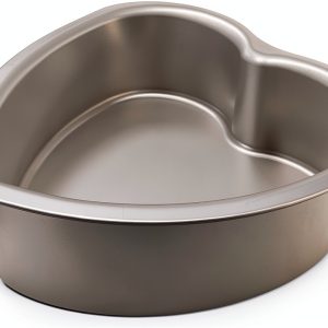 Kefyixc Heart Cake Pan Nonstick Aluminum Baking Mold-0