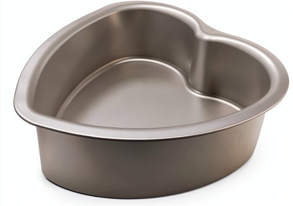 Kefyixc Heart Cake Pan Nonstick Aluminum Baking Mold-0