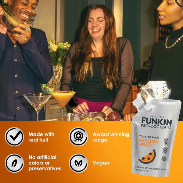 Funkin Fruit Puree Cocktail Mixer Blueberry 35oz-7