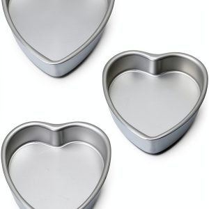 Kefyixc Heart Cake Pan Aluminum Oven Safe Baking-0