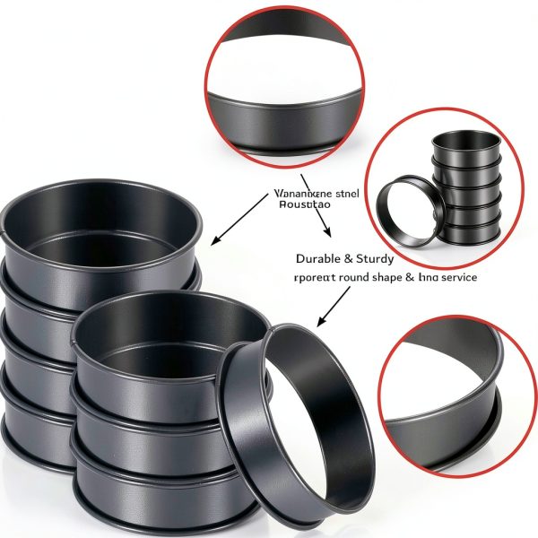 DATANYA English Muffin Rings Stainless Steel Nonstick Baking-2