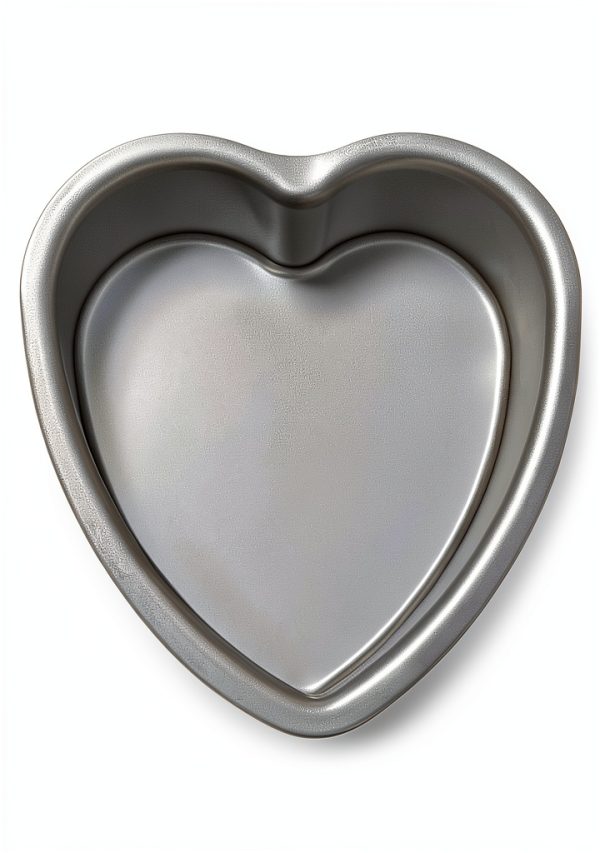 Kefyixc Heart Cake Pan Nonstick Aluminum Baking Mold-3