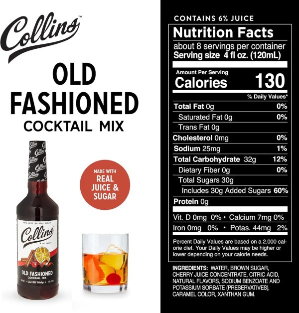 Collins Old Fashioned Mixer Real Brown Sugar-3
