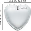 Heart Cake Pan Kefyixc Aluminum Baking Mold Oven Safe-1