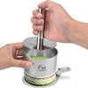 Guowall Stainless Steel Cake Ring Set 4 Inch 3 Inch Heart-5