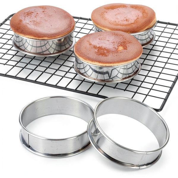 DATANYA Stainless Steel Muffin Rings Baking Kitchen Tools-3