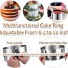 DATANYA Adjustable Cake Ring Stainless Steel Baking Tool-5
