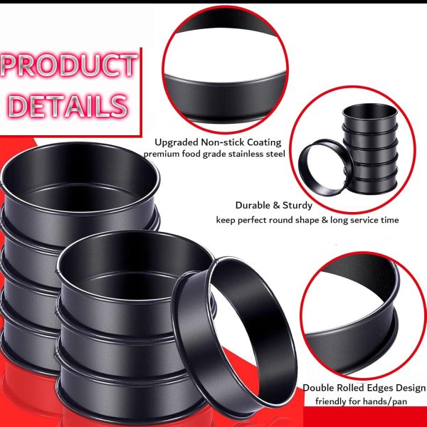 DATANYA English Muffin Rings Stainless Steel Nonstick Baking-2