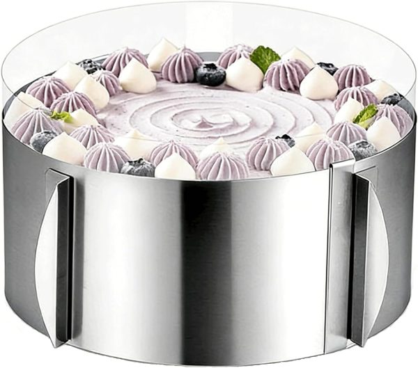 DATANYA Adjustable Cake Ring Stainless Steel Baking Tool-0