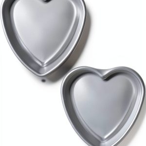 Kefyixc Heart Cake Pan Aluminum Oven Safe Baking-0