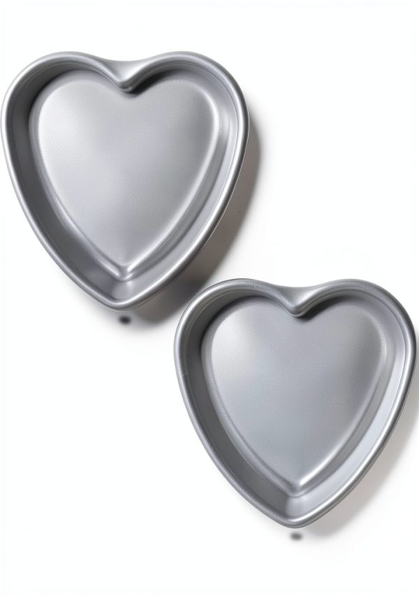 Kefyixc Heart Cake Pan Aluminum Oven Safe Baking-0