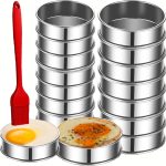 DATANYA English Muffin Rings Stainless Steel Baking Set-0