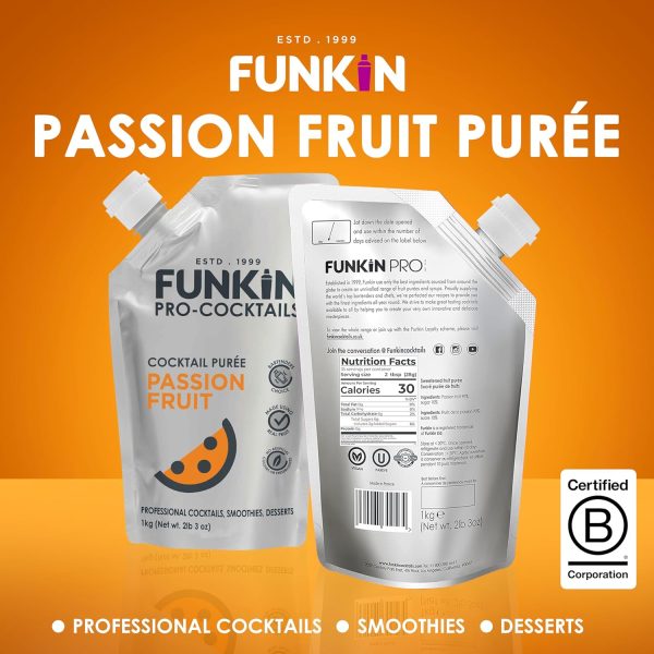 Funkin Fruit Puree Cocktail Mixer Blueberry 35oz-4