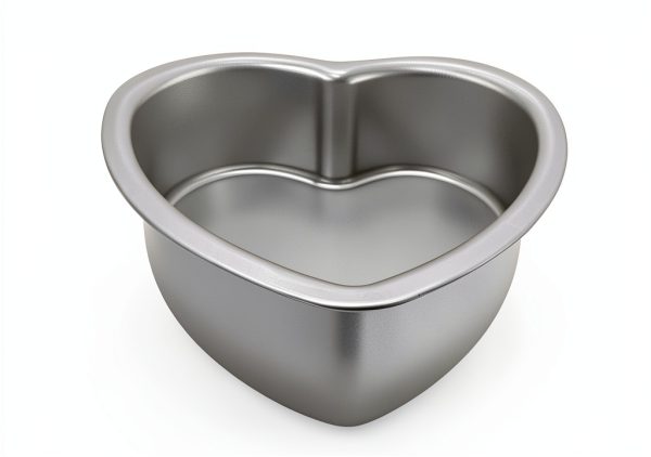 Kefyixc Heart Cake Pan Nonstick Aluminum Baking Mold-1