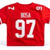 Nick Bosa Autographed Red Jersey Hand Signed Authentic-2
