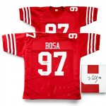 Nick Bosa Autographed Red Jersey Hand Signed Authentic-0