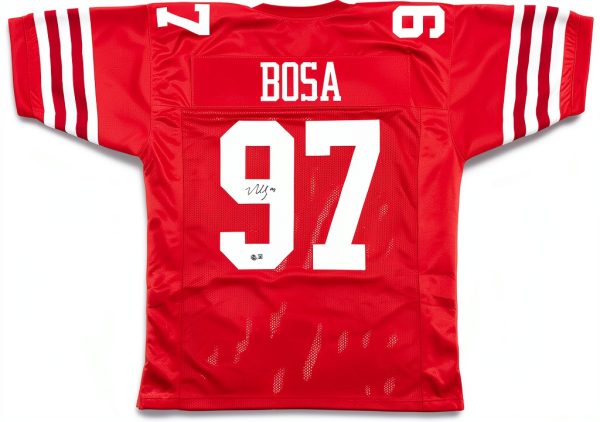 Nick Bosa Autographed Red Jersey Hand Signed Authentic-1